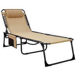 Шезлонг King Camp 2020 Hamburg Cool Cot бежевый - Кемпинговая мебель - Шезлонги - Магазин туристических палаток svetlozar.ru